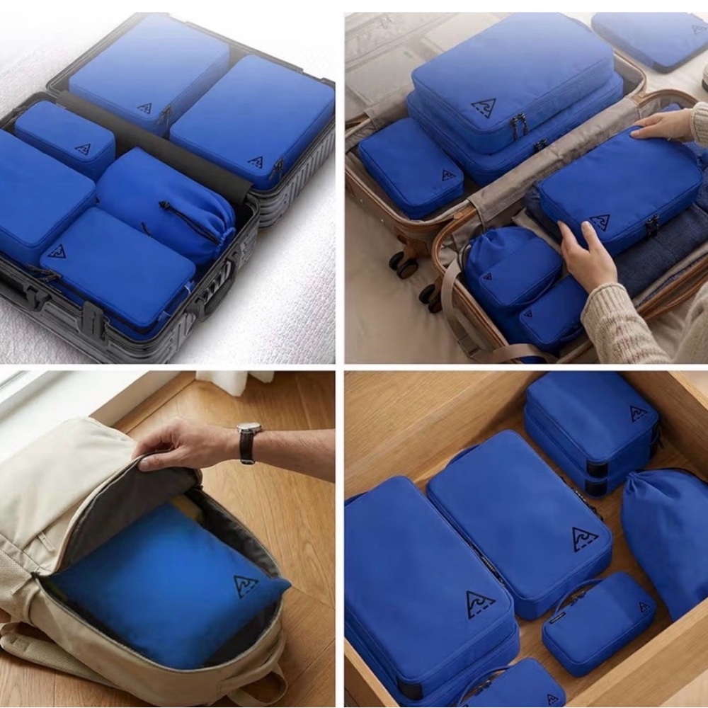 Well Traveled 8-piece Compression Packing Cubes - Picture 2 of 3